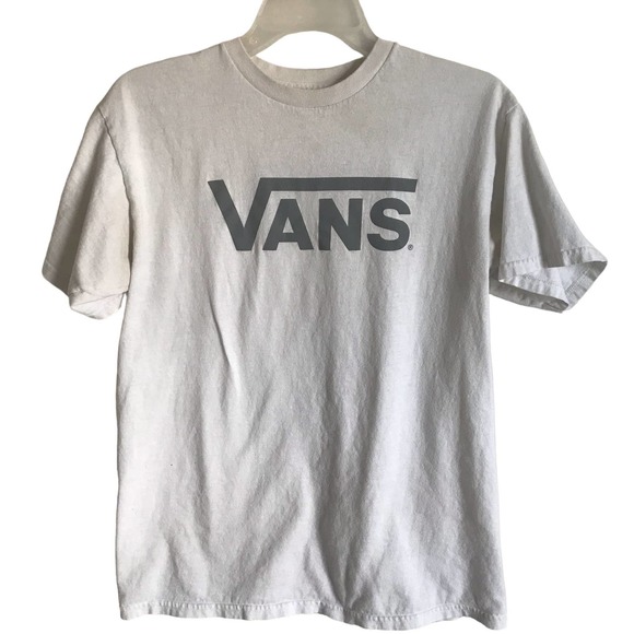 Pre-owned Unisex Vans White Size M T-Shirt - Picture 1 of 3